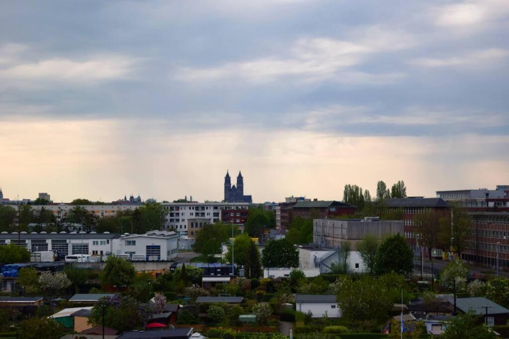 Md-5 Stadtfeld Beimsstrasse 81 - Appartement Domblick - Parkplatz - Balkon - 2Einzelbetten - Schlafsofa Magdeburg Zewnętrze zdjęcie